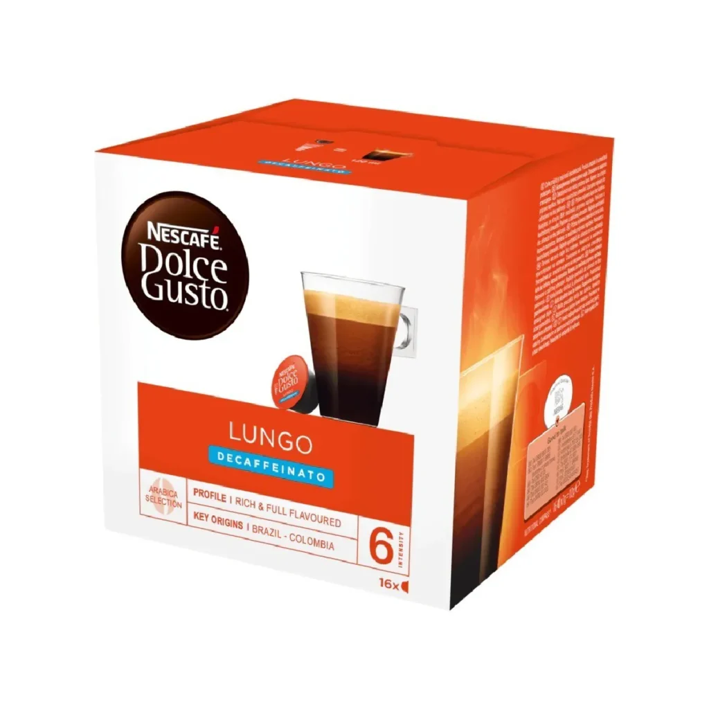 Коробка капсул кофе Nescafé Dolce Gusto Lungo