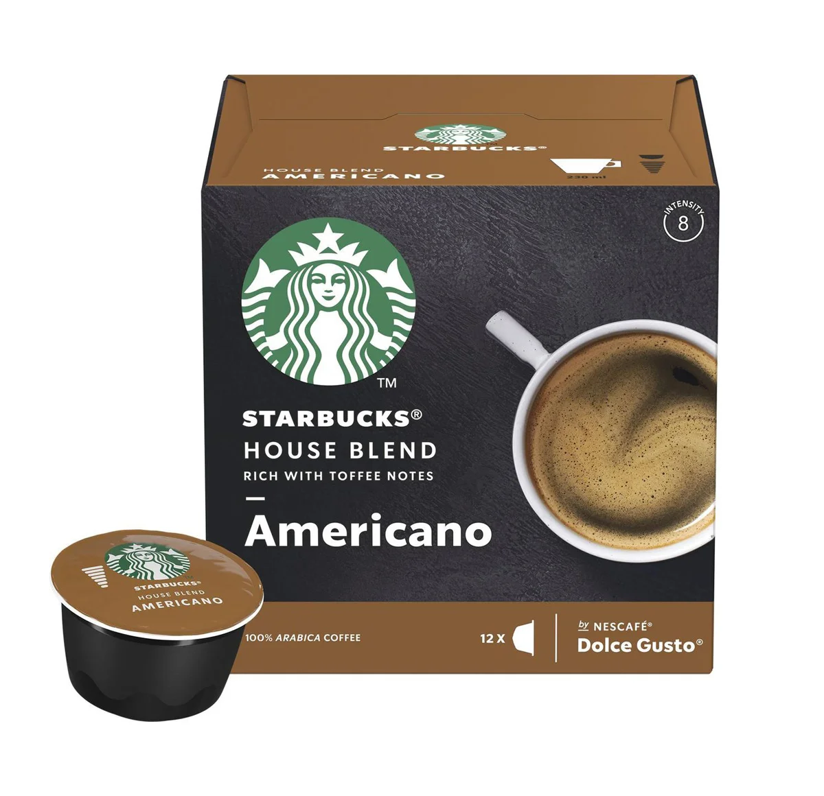 dolce-gusto-starbucks-house-americano-1 Кофе в капсулах Dolce Gusto Starbucks House Americano (12 порций) — изображение 1