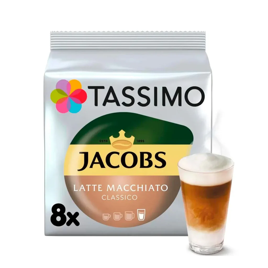 Капсулы TASSIMO JACOBS Latte Macchiato.