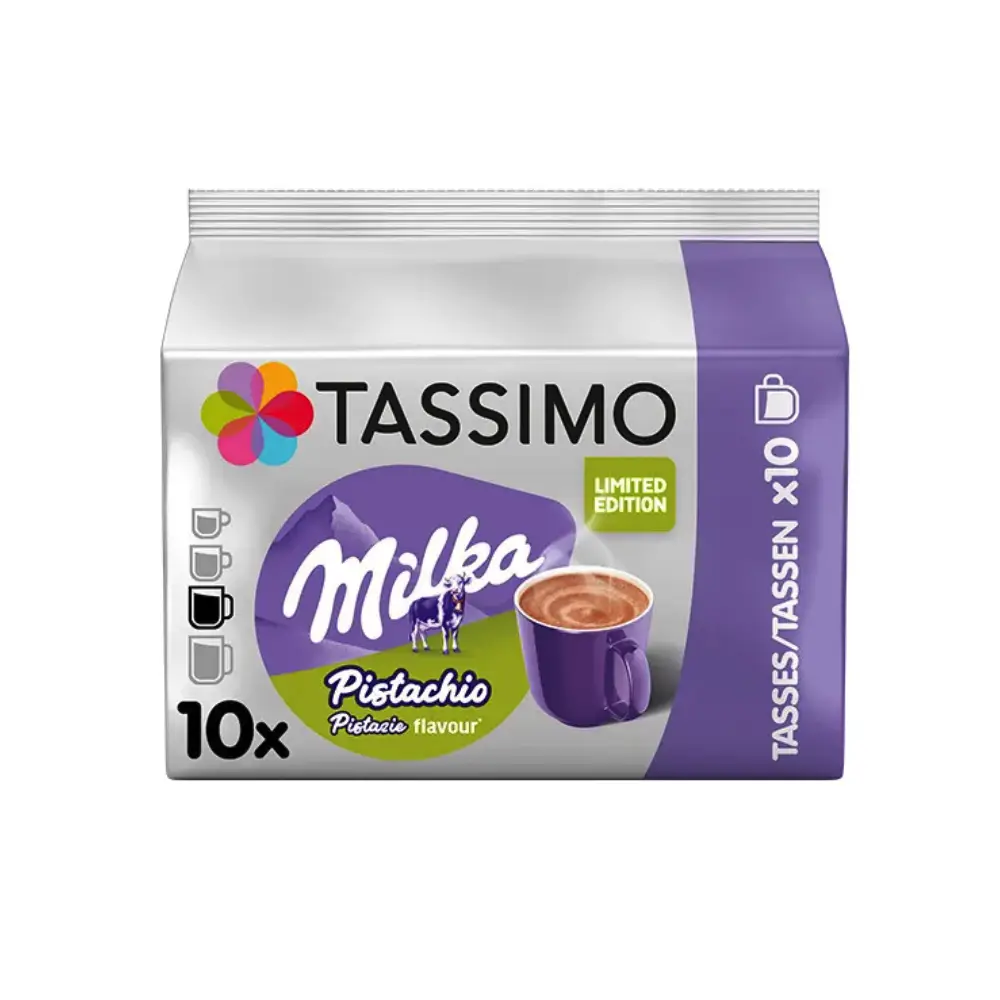 tassimo milka pistachio choco 8+2 (10 порций)