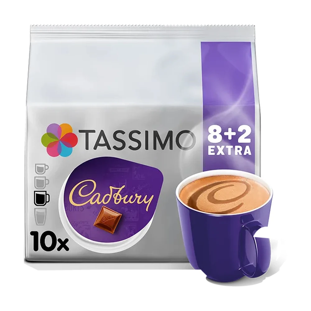 Tassimo Cadbury Hot Chocolate 8+2 (10 порций)